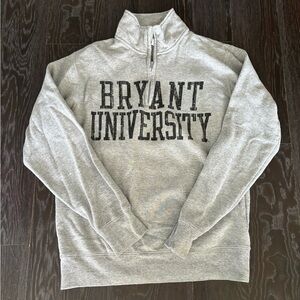 Bryant University Gray Quarter Zip